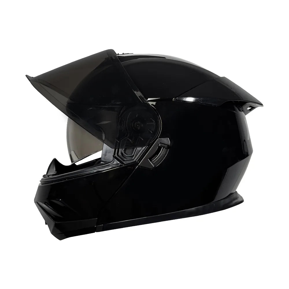 CASCO XKUDO XFORZA NEGRO BRILLO VISOR OSCURO