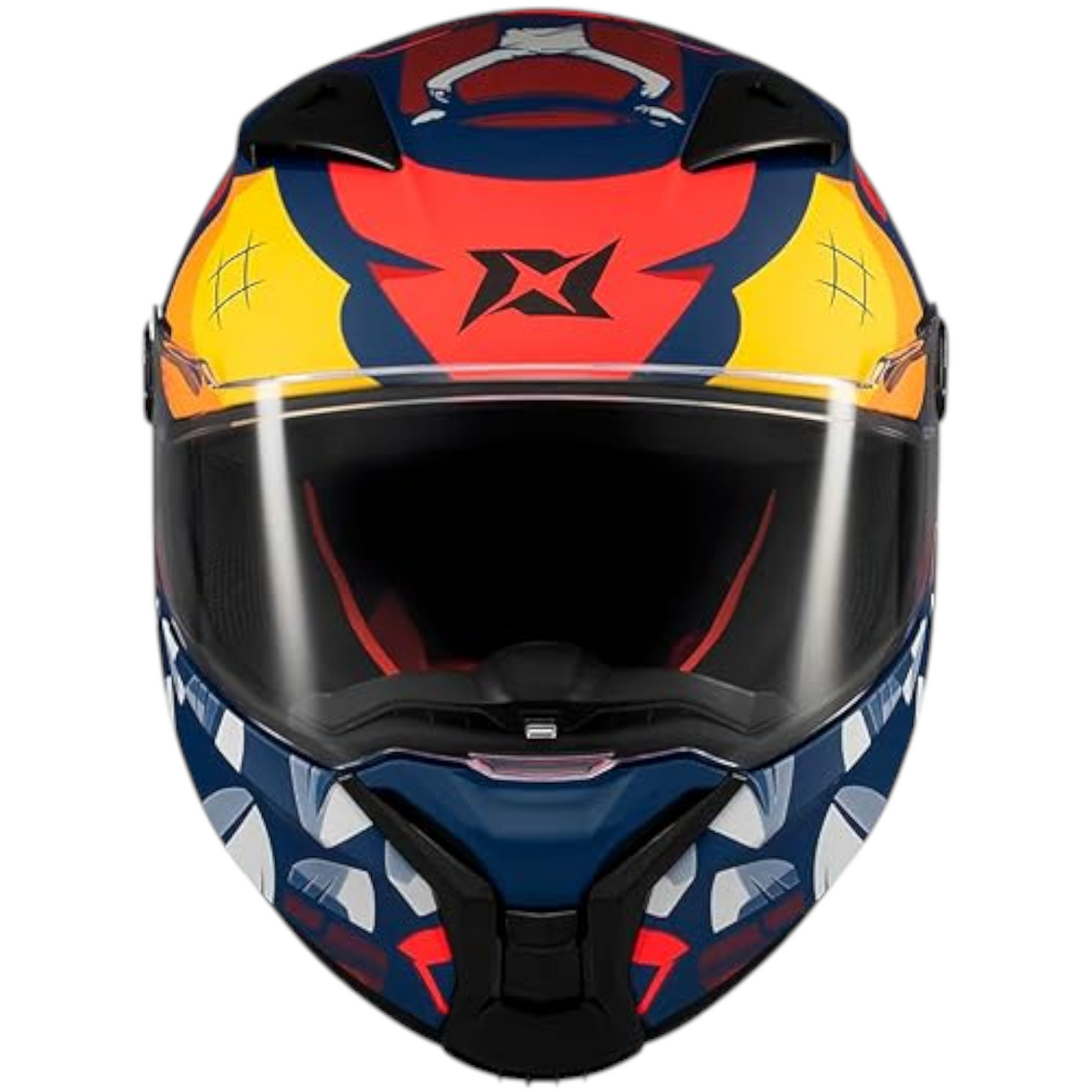 CASCO AXXIS  FENIX ANGRY FACE C5 AZUL MATE