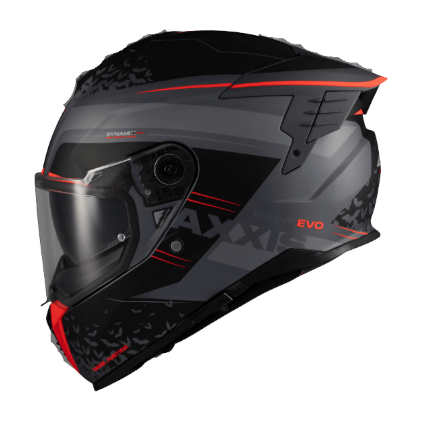 CASCO AXXIS  DARK JUSTICE C4 GRIS MATE