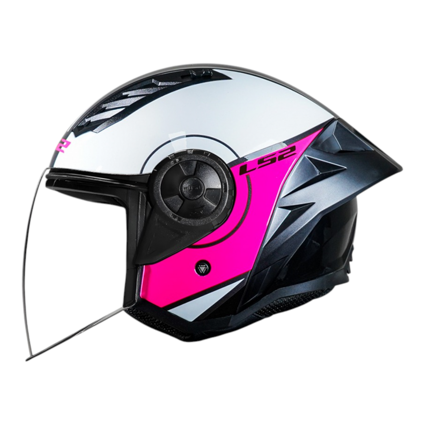 CASCO LS2 OF616 BLANCO/ROSADO