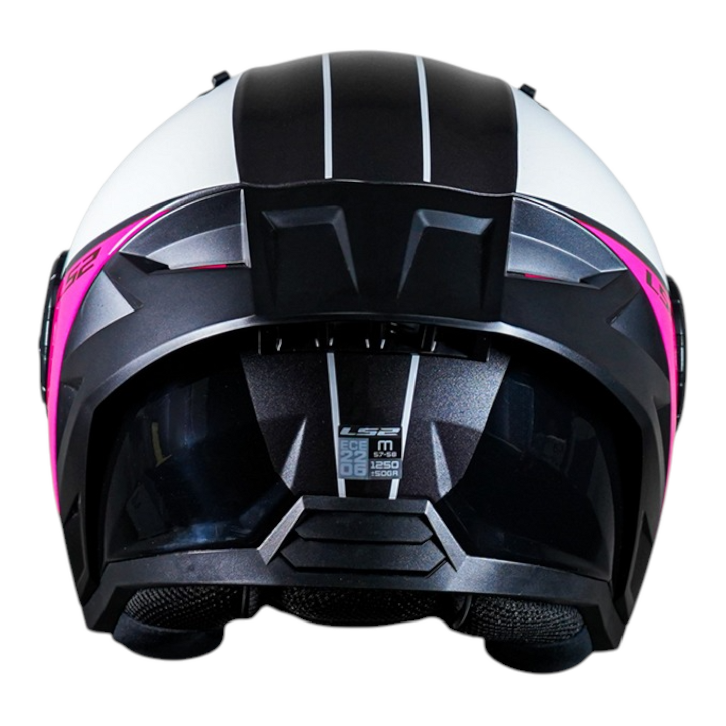 CASCO LS2 OF616 BLANCO/ROSADO