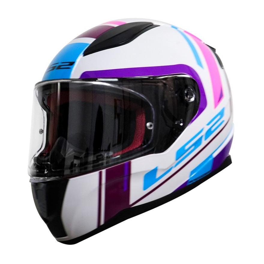 CASCO LS2 FF353 - BLANCO/MORADO