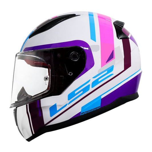 CASCO LS2 FF353 - BLANCO/MORADO