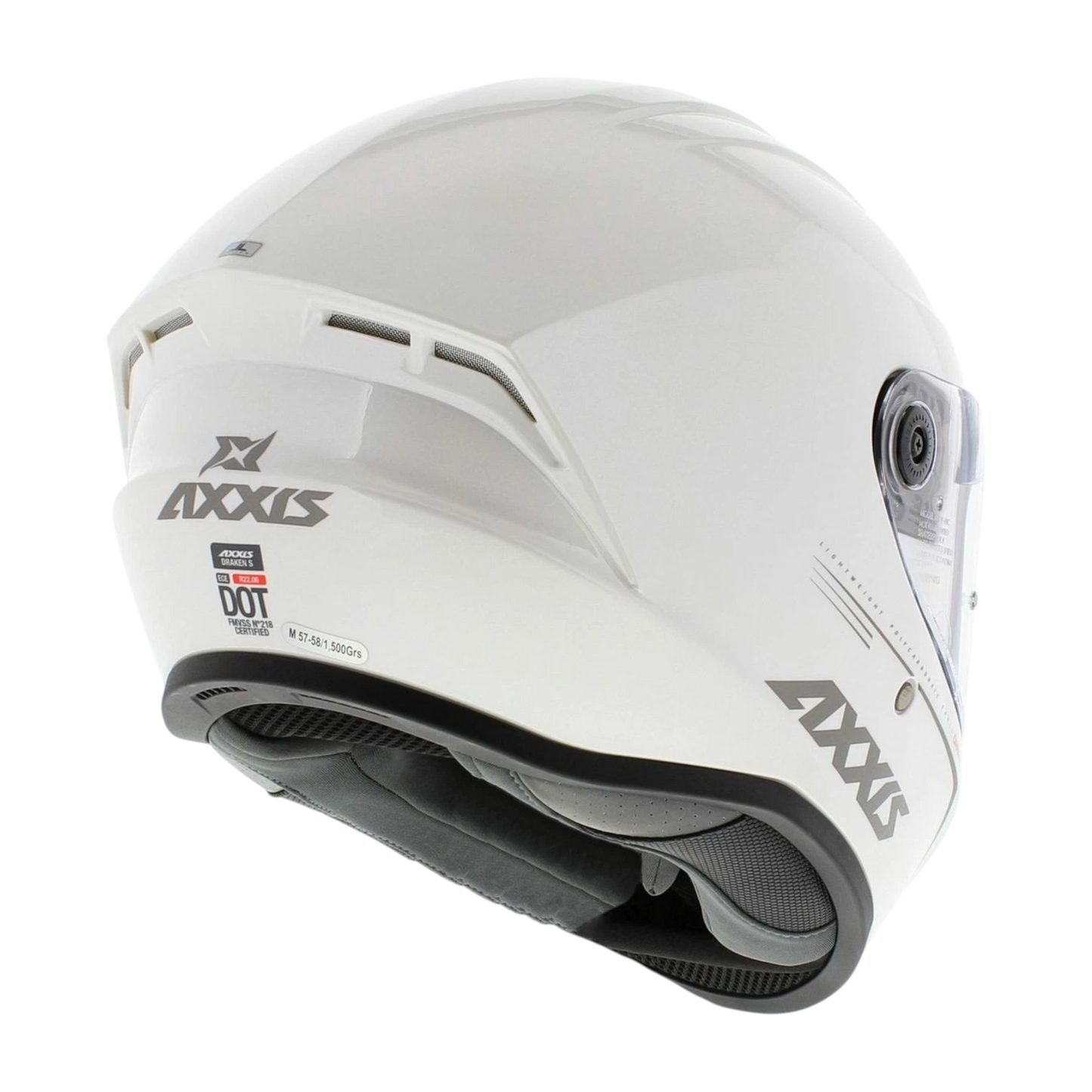 CASCO AXXIS DRAKEN BLANCO BRILLANTE
