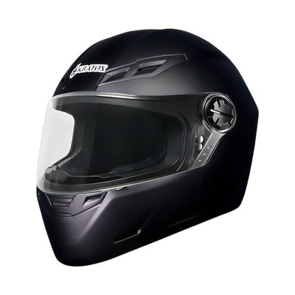 CASCO KRATOZ K50 NEGRO MATE (VISOR CLARO)