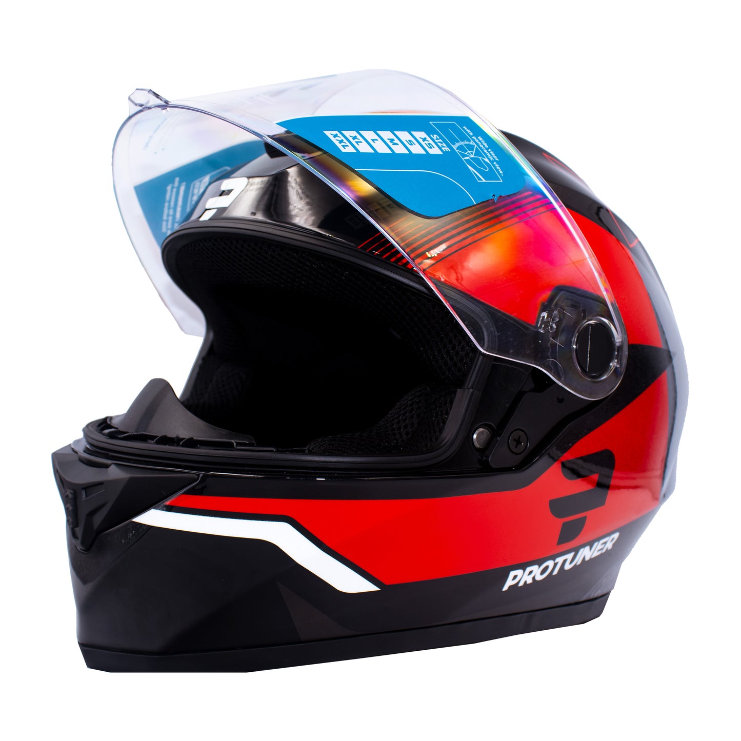 CASCO PROTUNER 500GT - NEGRO/ROJO